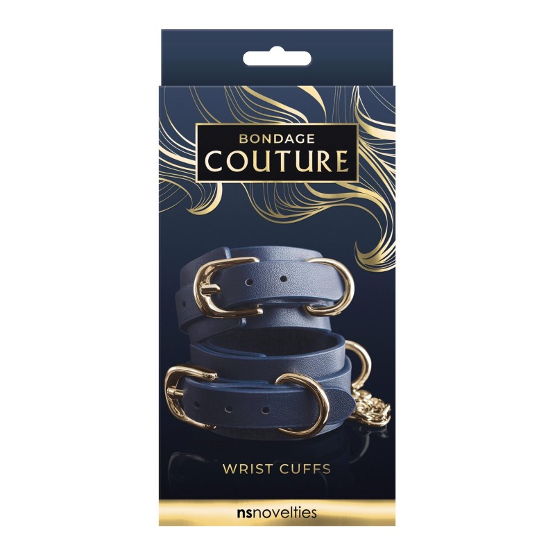 Bondage Couture Wrist Cuff Blue